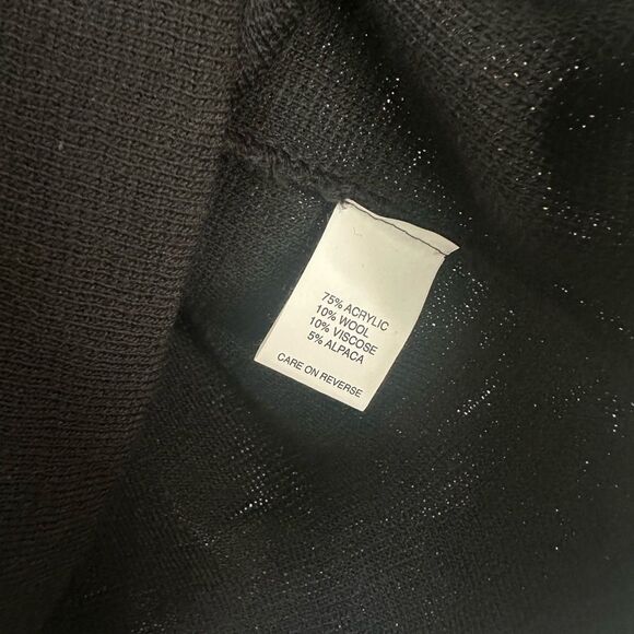 Chiaramente Italian Wool Alpaca Houndstooth Sweater Dress M - Picture 5 of 6